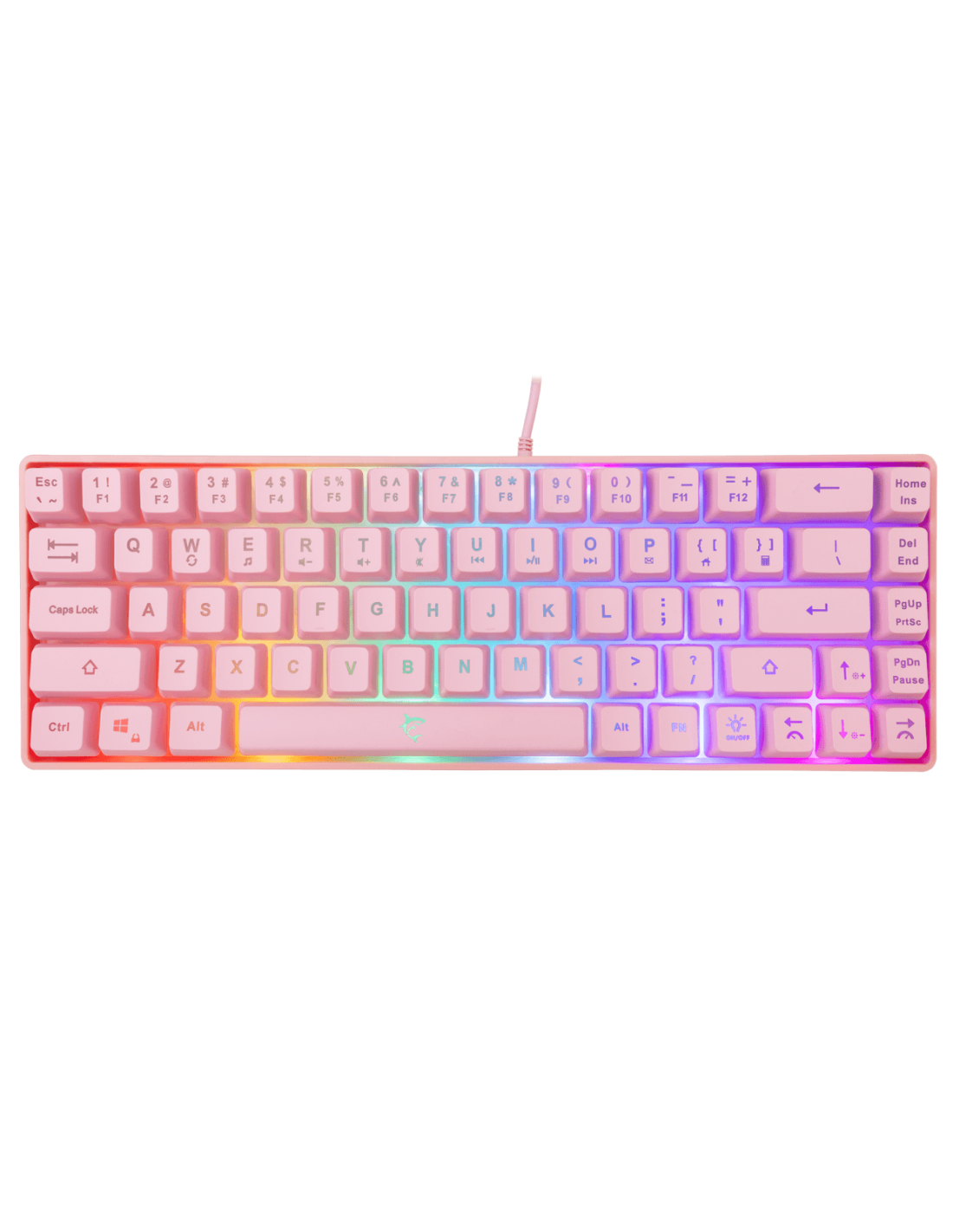 White Shark WS GK-2201P-US, RONIN-P-US pink membrán gamer billentyűzet (angol)