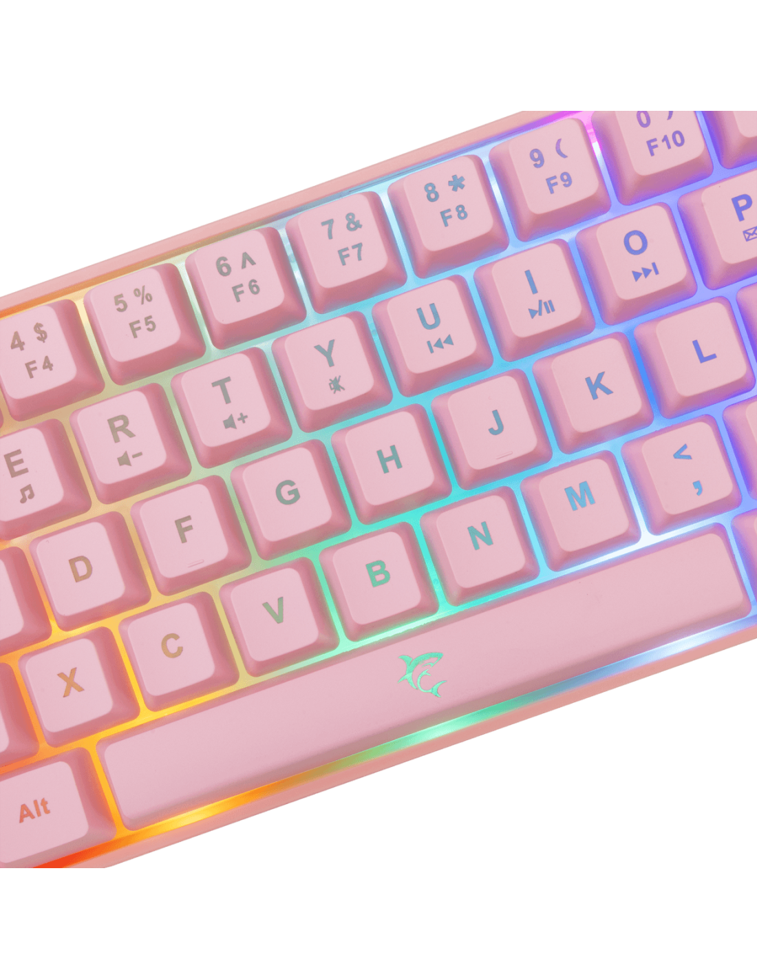 White Shark WS GK-2201P-US, RONIN-P-US pink membrán gamer billentyűzet (angol) - Image 7