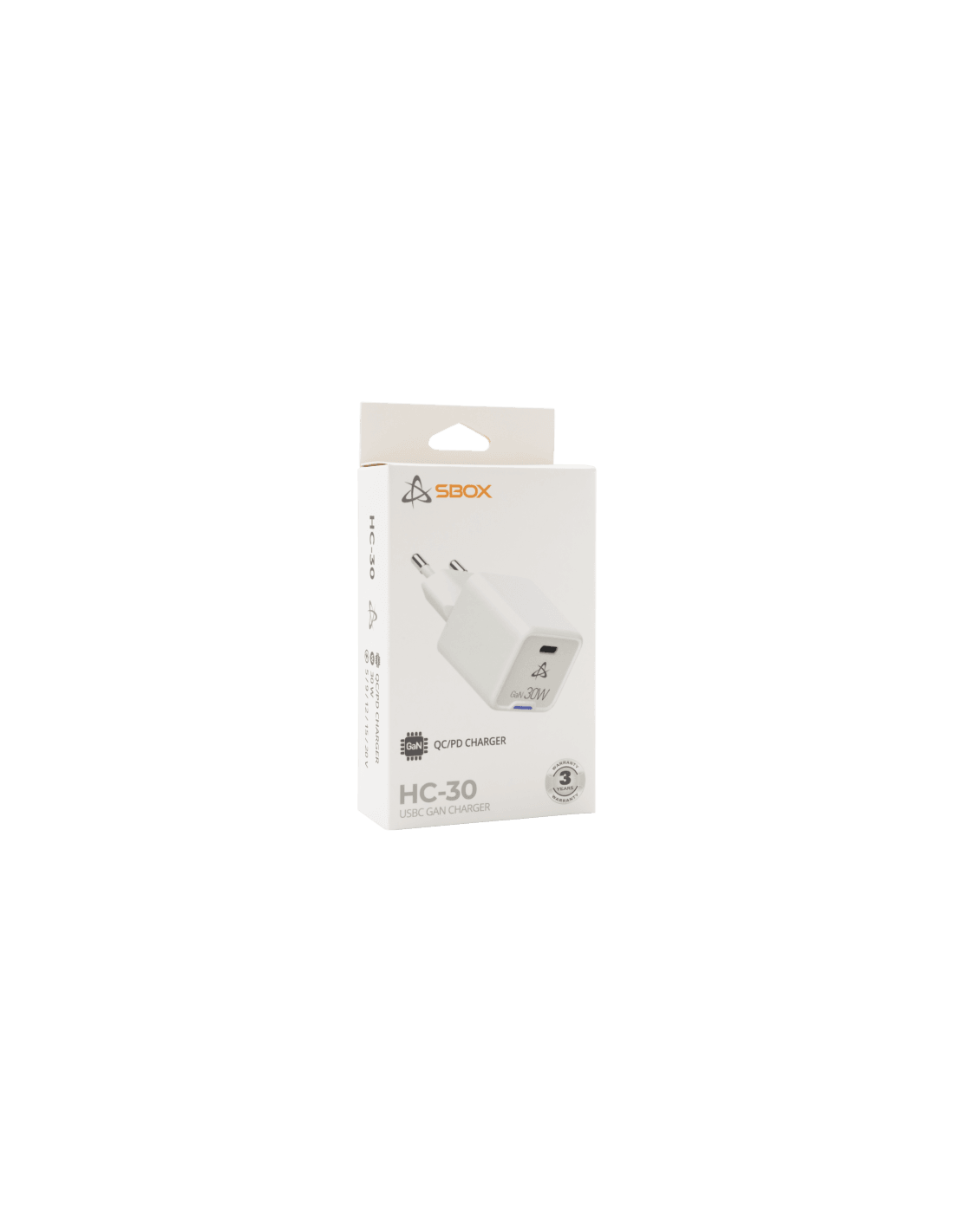 Sbox HC-30 Type-C hálózati töltő (30W) GAN - Image 2
