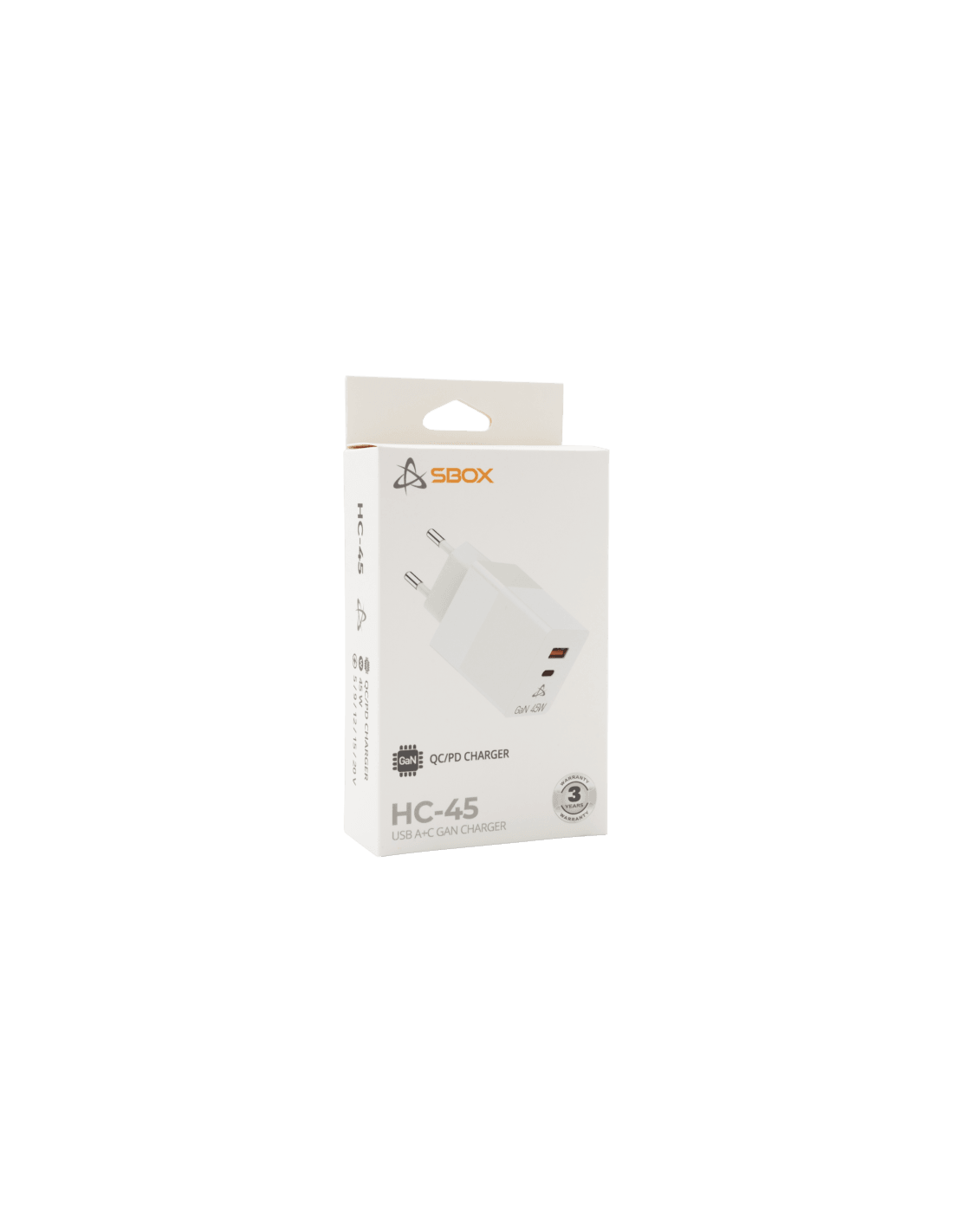 Sbox HC-45 Type-C hálózati töltő (45W) GAN - Image 2