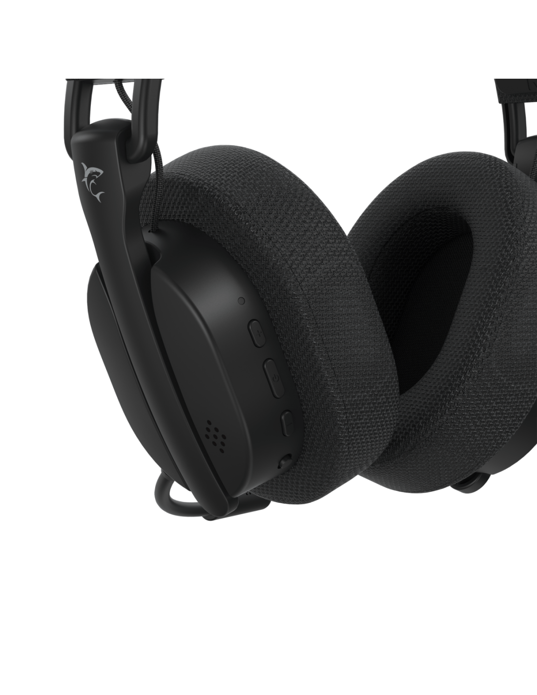White Shark Premium FIRECREST-B, WGH-2444B, vezeték nélküli gamer fejhallgató, fekete - Image 11