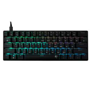 White Shark GK-004131B/BR-US SHINOBI-B/BR-US fekete mechanikus (barna switch) gamer billentyűzet, angol kiosztás