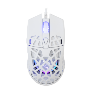 White Shark CARADOC-W, GM-5018W gamer egér,7D, fehér, 7200 dpi, RGB