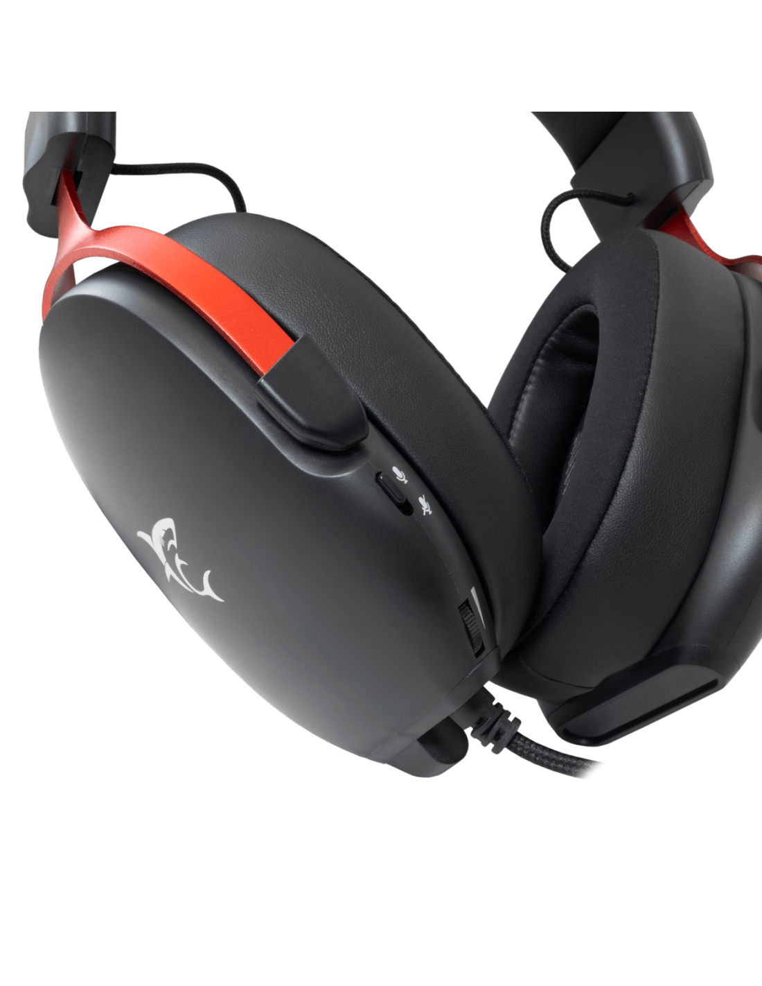 White Shark FOX-B, GH-2445B, gamer fejhallgató, mikrofonnal, fekete - Image 5