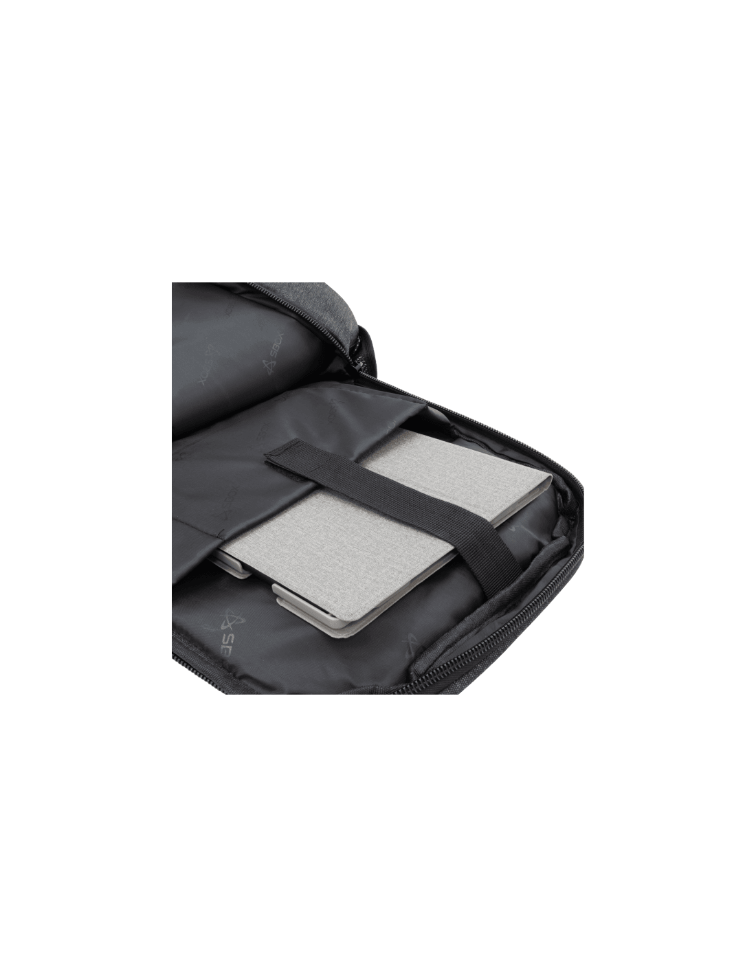 SBOX AMSTERDAM, NSS-00280, 18" gamer hátizsák, fekete/szürke - Image 2