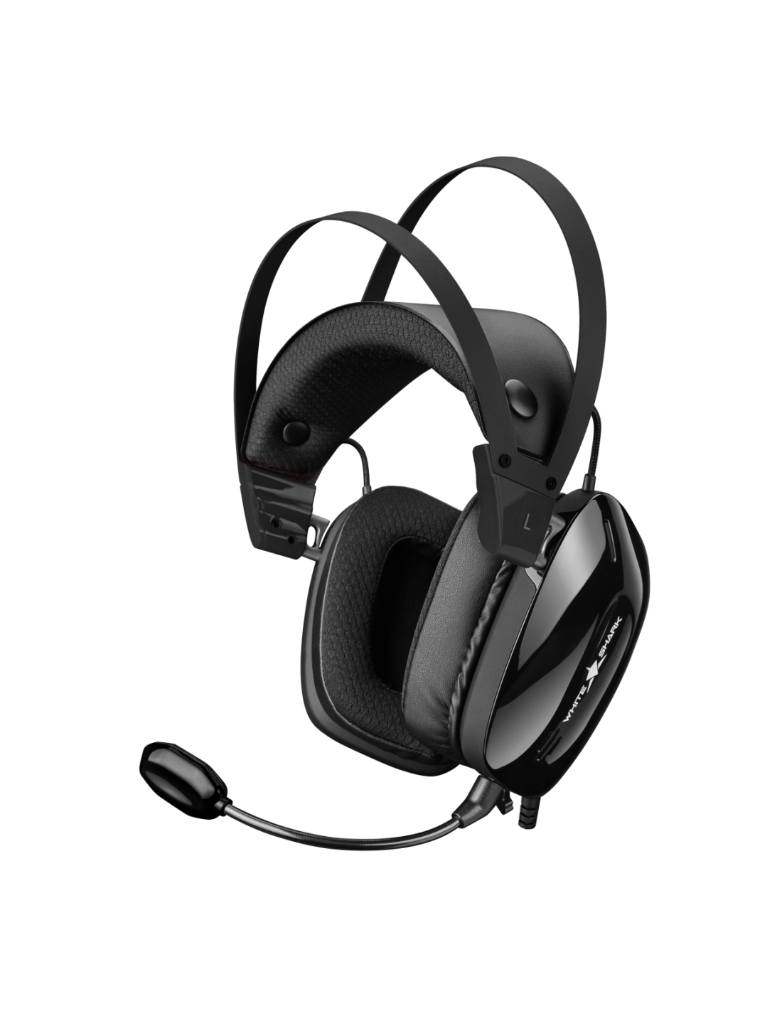 White Shark GOTTAN-B, GH-2446B, gamer fejhallgató, mikrofonnal, fekete