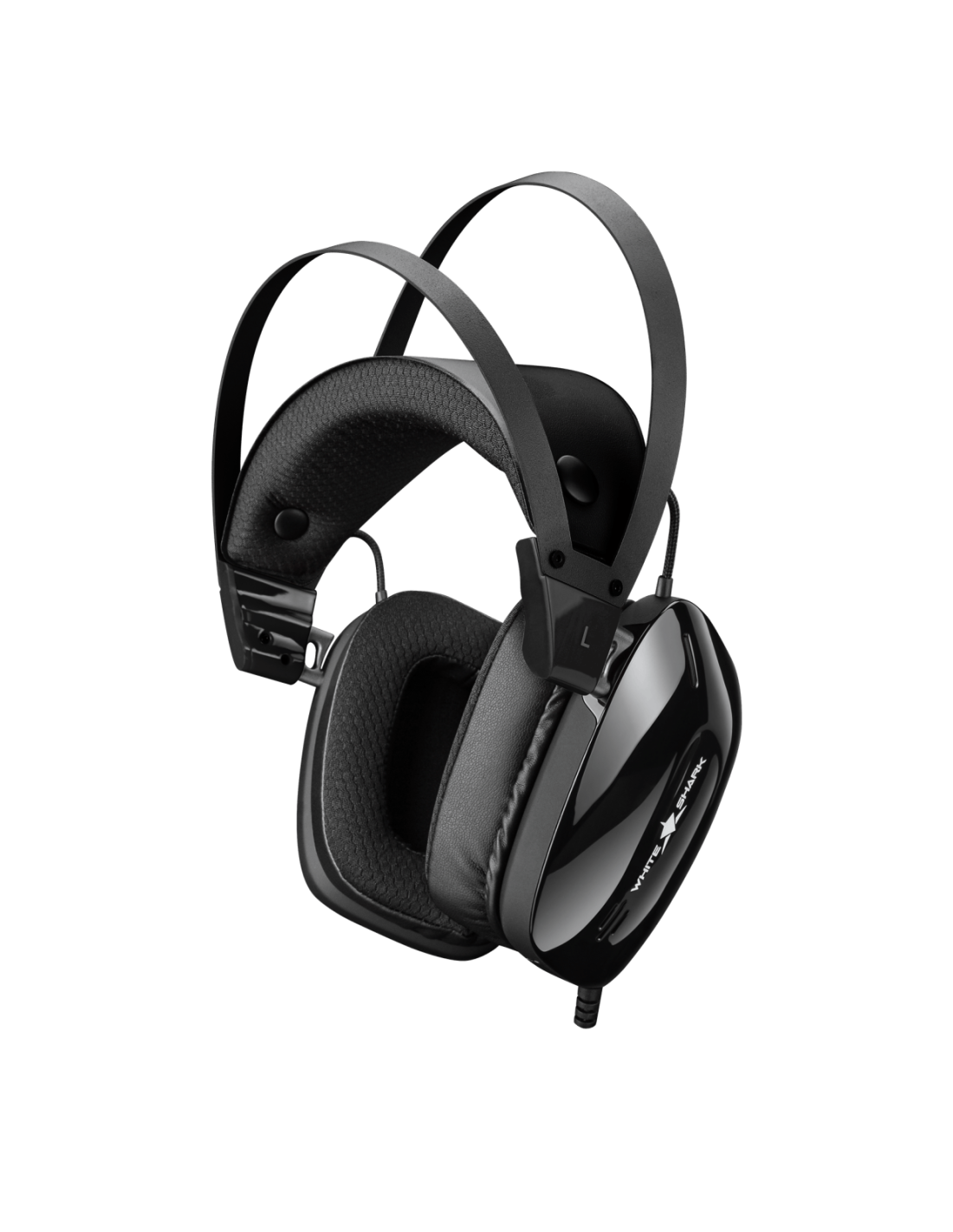 White Shark GOTTAN-B, GH-2446B, gamer fejhallgató, mikrofonnal, fekete - Image 7