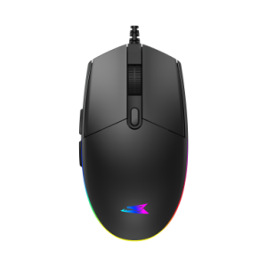 Baracuda Crab-B, BC BGM-111B vezetékes gamer egér,6D, 3.600 dpi, fekete