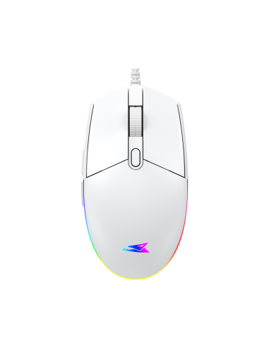 Baracuda Crab-W, BC BGM-112W vezetékes gamer egér,6D, 3.600 dpi, fehér