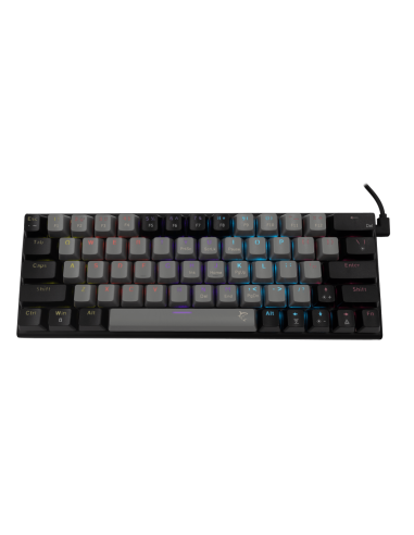 White Shark WAKIZASHI-2/B-G/R-US, GK-002111V2/B-G/R-US fekete/szürke mechanikus gamer billentyűzet, angol