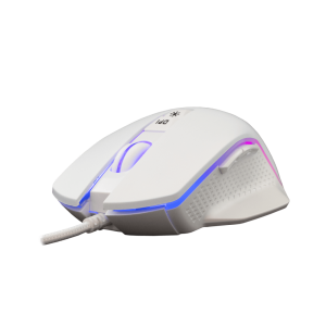 White Shark GM-5009W GARETH-W gamer egér,fehér, 6400 dpi