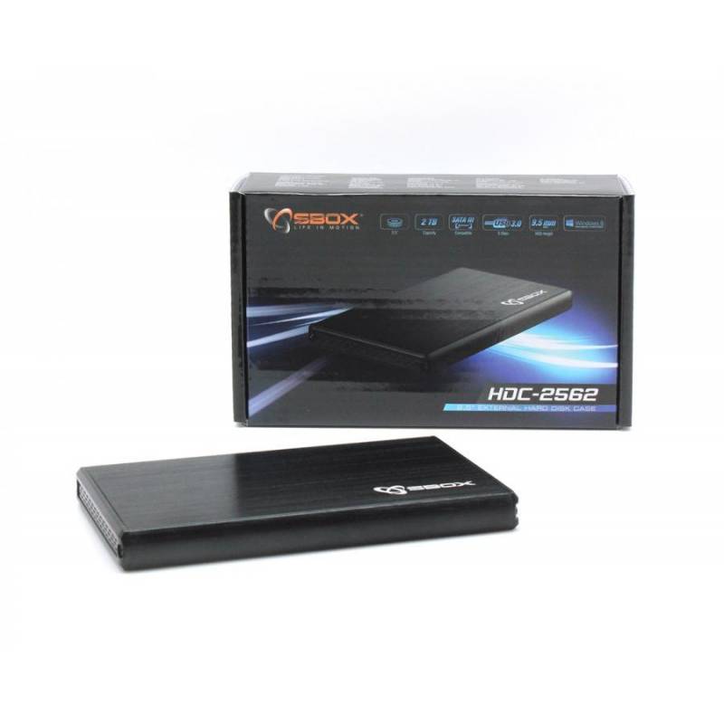 Sbox HDC-2562 USB 3.0 HDD ház 2,5" SATA,fekete - Image 2