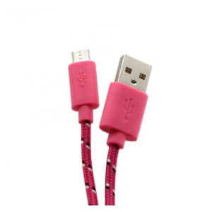 Sbox USB A -Micro USB kábel - 1M,pink