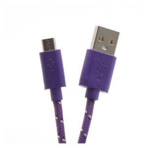 Sbox USB A -Micro USB kábel - 1M,lila