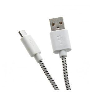 Sbox USB A -Micro USB kábel - 1M, fehér