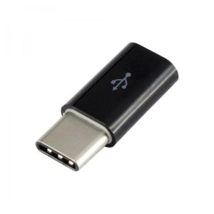 Sbox USB 2.0-TYPE C  F/M adapter,fekete
