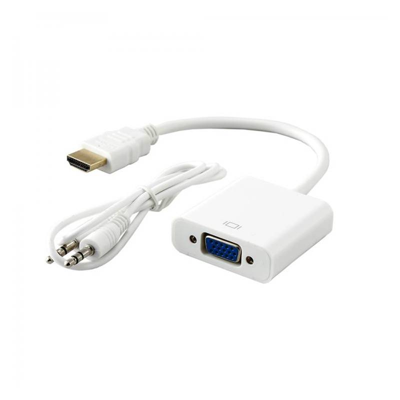 SBOX AD.HDMI apa-VGA anya adapter+audio csatlakozó