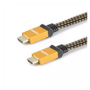 Sbox HDMI20-HQ-15 HDMI-HDMI 2.0 réz kábel M/M - 1.5M,szövet
