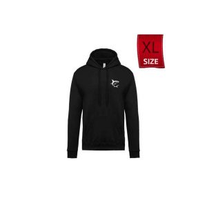White Shark kapucnis póló fekete "XL" (felnőtt)