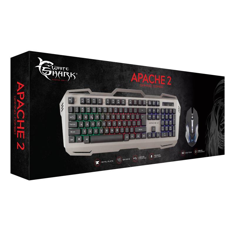 White Shark APACHE-2 GMK-1901HU gamer csomag egér + billentyűzet (magyar) - Image 2