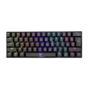 White Shark GK-2022B/R-HU SHINOBI MAGYAR!! 60%-os fekete mechanikus (red switch) gamer billentyűzet