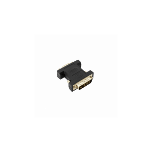 Sbox DVI-I - VGA M/F  adapter, aranyozott