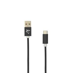White Shark ADDER-2 USB-A - TYPE-C (M-M) kábel, 2m, fekete