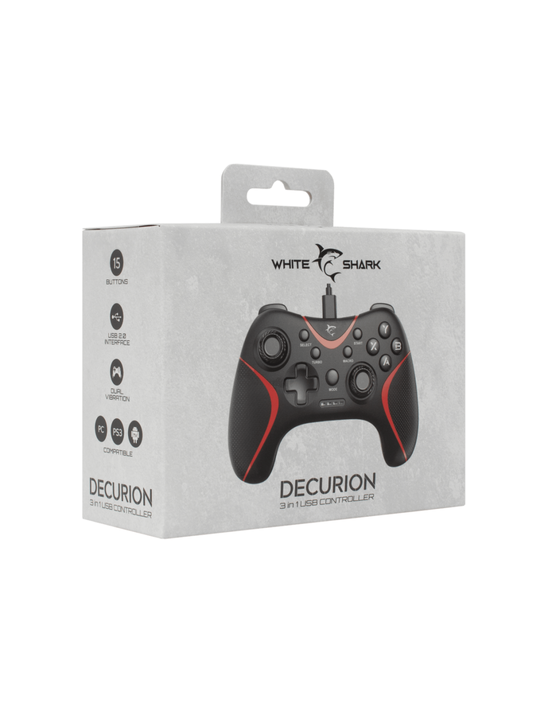 White Shark DECURION GP-2038 PS3/PC/Android/TV Digitális Gamepad - Image 2