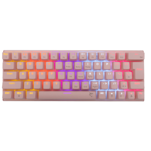 White Shark WAKIZASHI-P/BL-US, GK-002421-P/BL-US pink mechanikus gamer billentyűzet, kék kapcs. angol