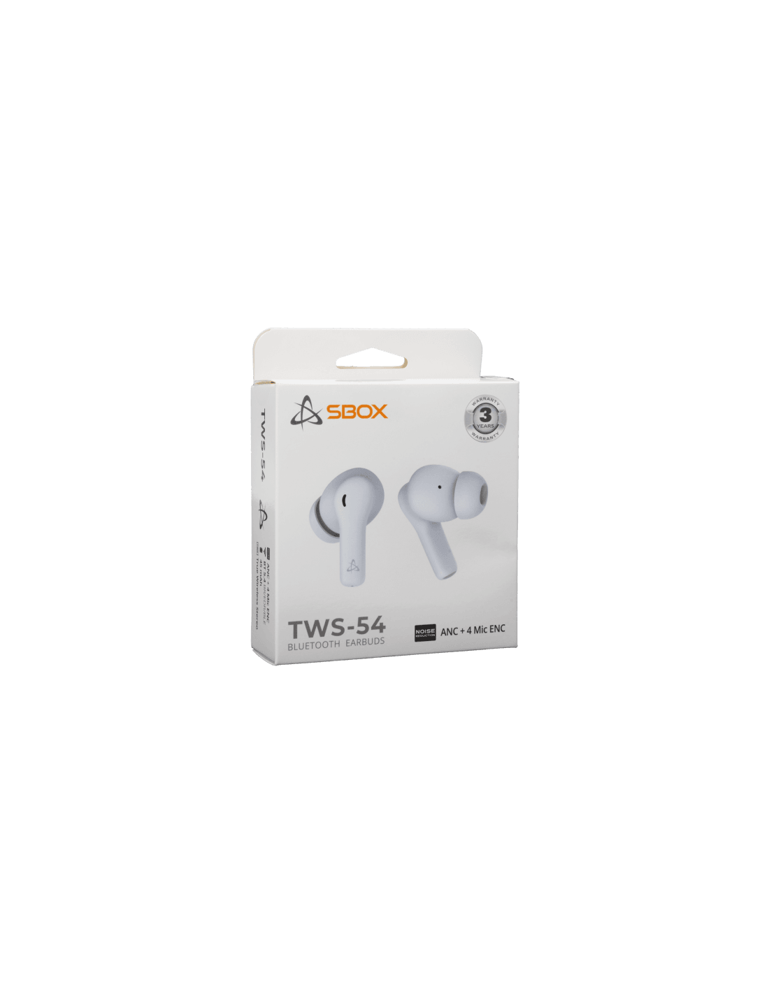 Sbox EB-TWS54W bluetooth Earbuds fülhallgató 4 mikrofonnal, fehér - Image 2