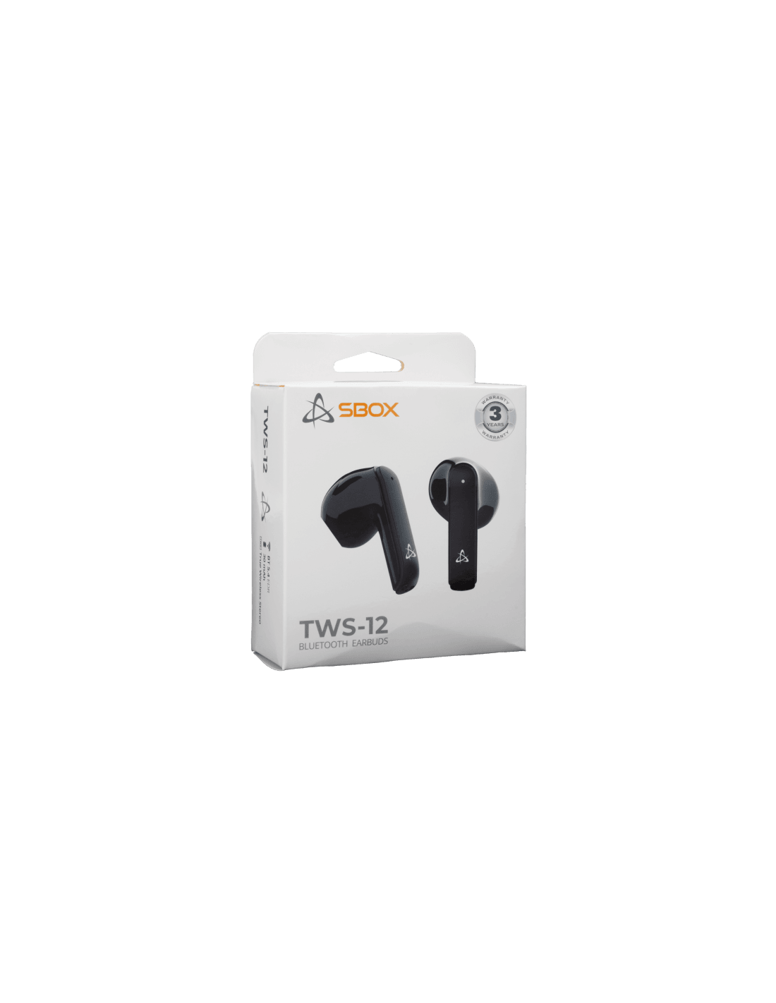 Sbox EB-TWS12B bluetooth in-ear fülhallgató mikrofonnal, fekete - Image 2